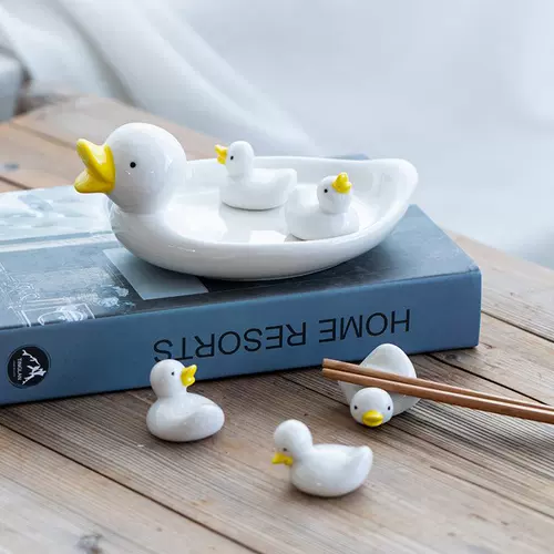 Керамический палочки для еды держатель утка костюм для переправошкового шлепа