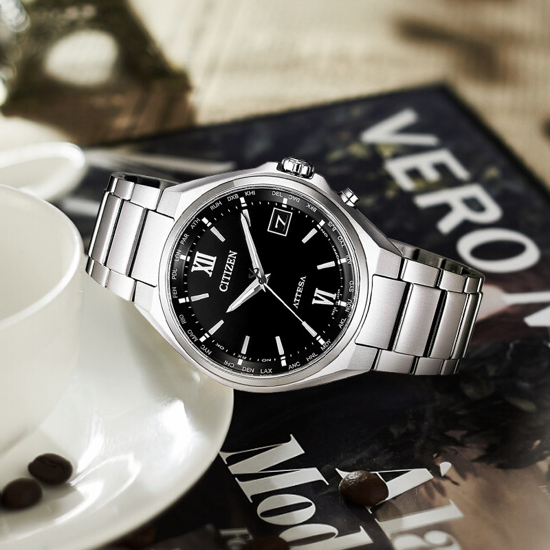 【日版】西铁城男士光动能电波新款黑 kuajing海外日韩腕表