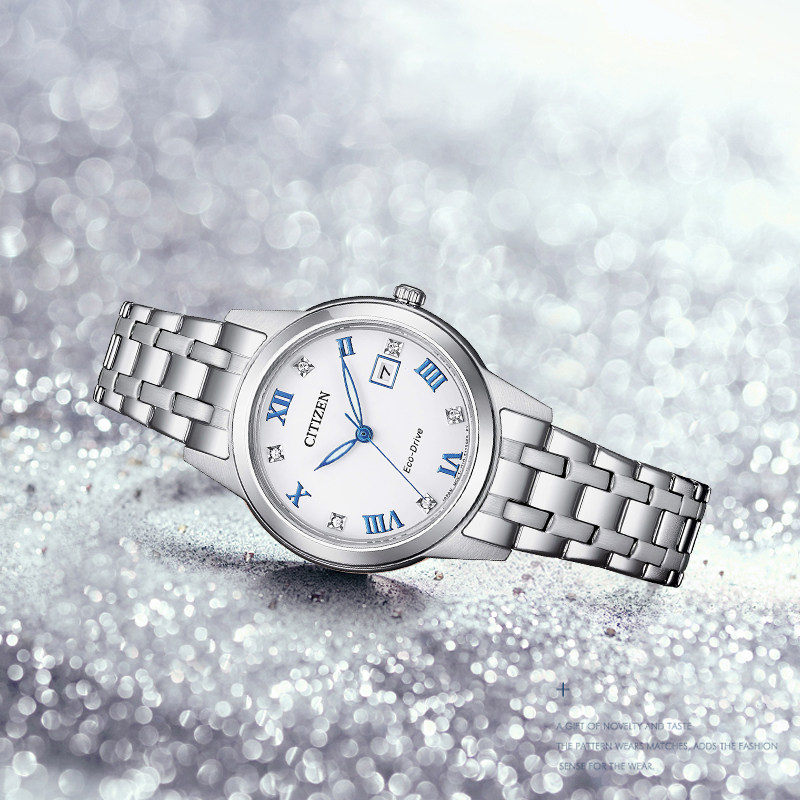 西铁城光动能日本新款正品钢腕表 kuajing海外日韩腕表