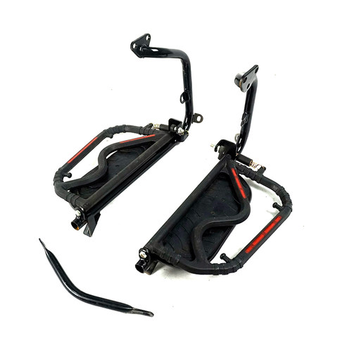 适用豪爵DR160 DR160S HJ150-10D侧翻脚踏板改装侧翻翻版货架载物 - 图3
