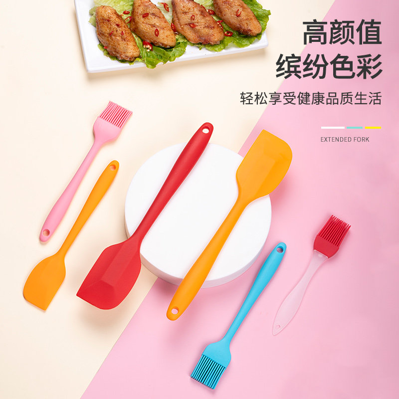 烧烤刷子油刷厨房烙饼食用烘焙煎饼油刷家用耐高温不掉毛硅胶油刷_虎窝淘