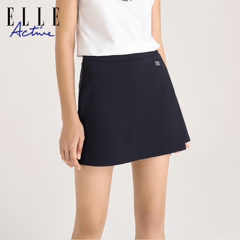 elle active2022夏季新款高腰短裤 elleactive半身裙