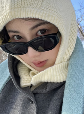 明星同款2025新款猫眼墨镜男防紫外线可配近视高级感lure太阳镜女