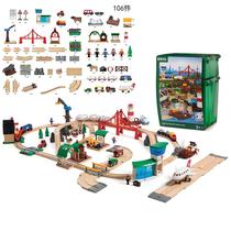 Swedish brio train series stables railway locomotive wooden assembled building blocks children over home Toys 3 years old 