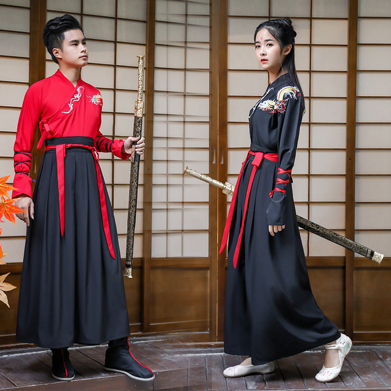 古装武侠风女汉元素中国风日常汉服 埃格罗民族服装/舞台装