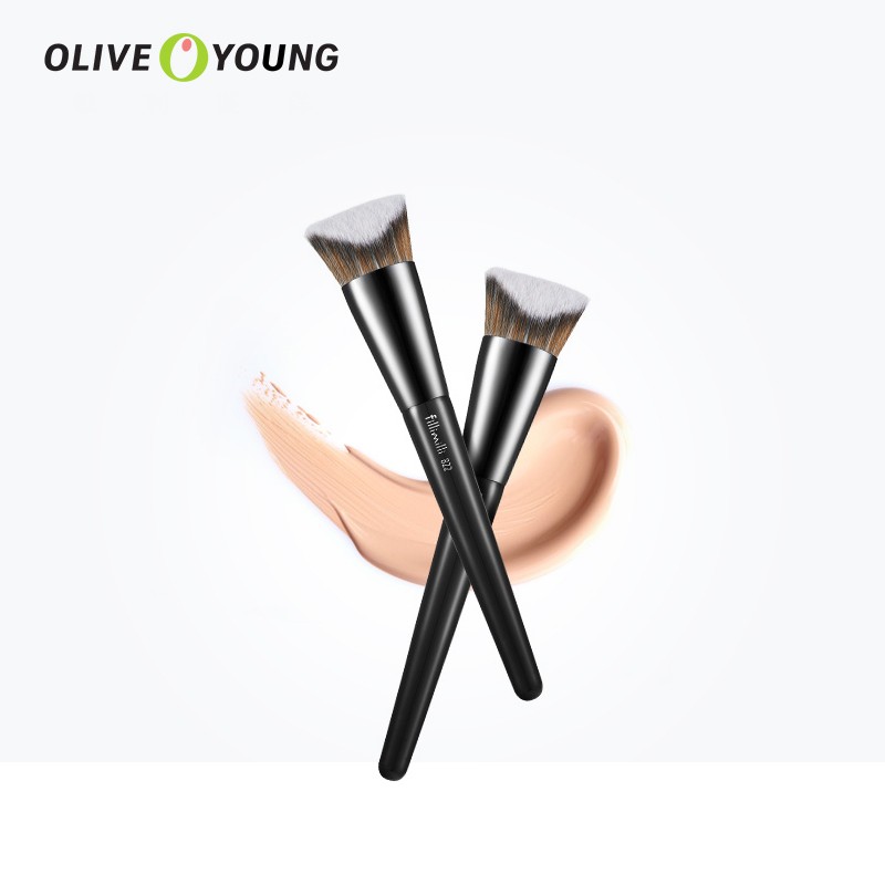 oliveyoung欧利芙洋旗舰店FILLIMILLI粉底刷V CUT定制粉底液化妆刷软毛美妆工具822*2支0