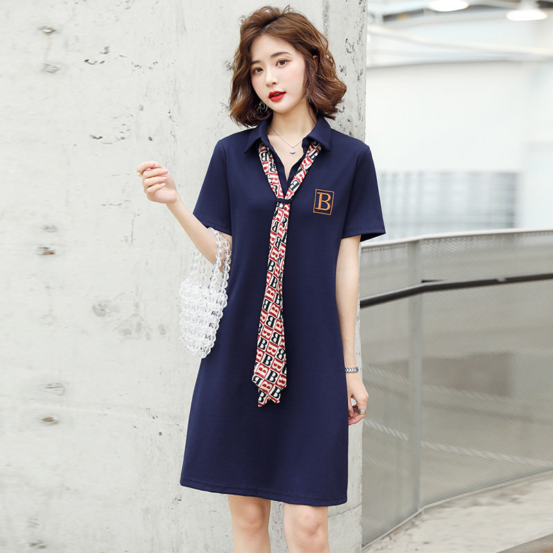 小蜜蜂网纱裙子2020夏季新款t恤 敏约连衣裙