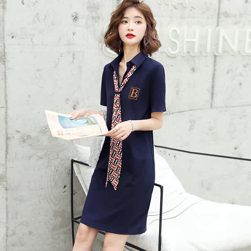 小蜜蜂网纱裙子2020夏季新款t恤 敏约连衣裙