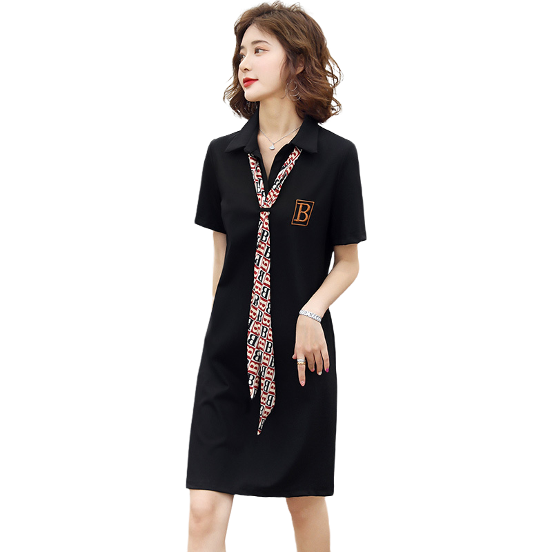 小蜜蜂网纱裙子2020夏季新款t恤 敏约连衣裙