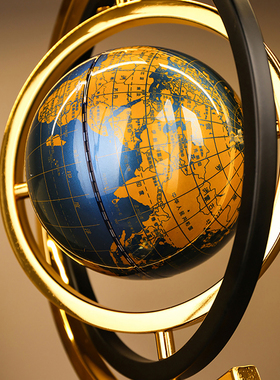 美式轻奢地球仪摆件送礼乔迁礼品