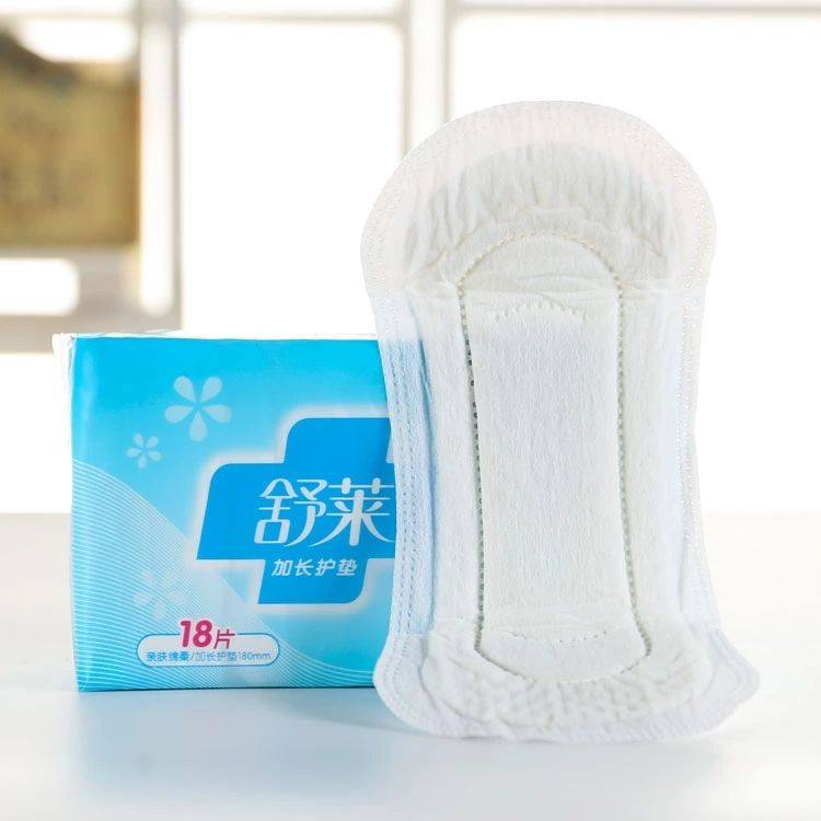 舒莱加长卫生护垫180mm亲肤柔软共 舒莱优越护垫