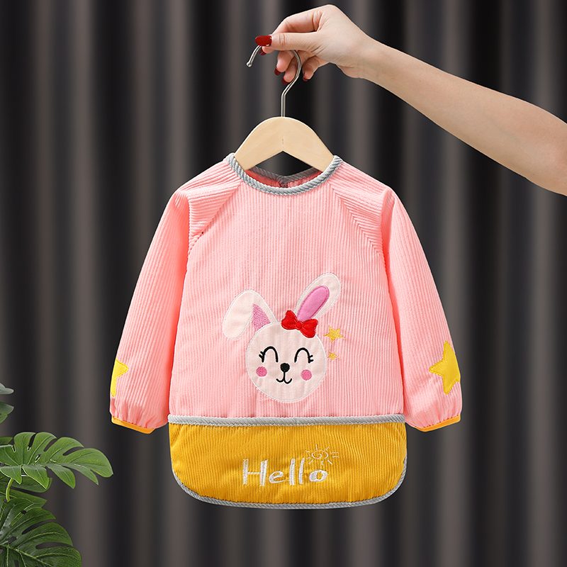 New autumn and winter kindergarten eating bibs