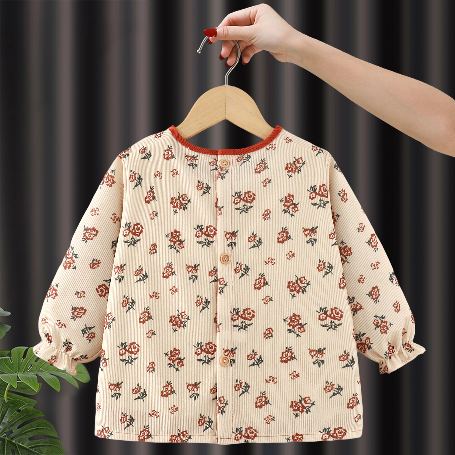 Children's apron eating bib long sleeve waterproof and dirt-proof