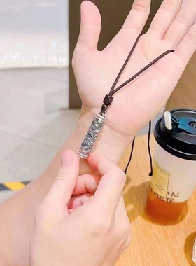 毛衣银项链女银耳环9999纯银女正品纯银正品男女款2024新款吊坠足