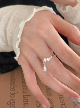 日春日花朵小众设计戒指