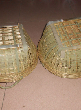 新桥竹编农家手工编织小竹箩