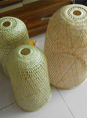 手工竹编竹制品复式别墅灯具灯罩