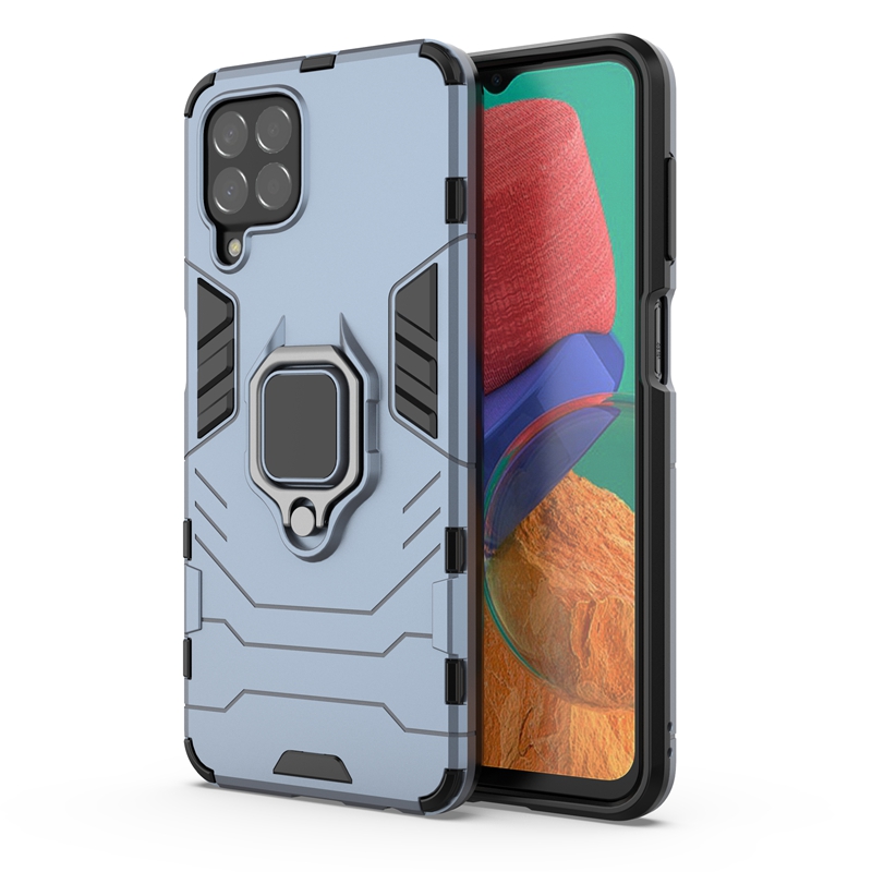 加厚防摔】三星M33手机壳新款潮牌Samsung Galaxy M33 5G Case Back Cover保护套带车载磁吸指环扣支架适用男