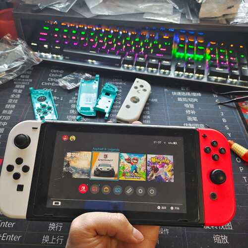 Switch手柄壳外壳新款OLED白色原装手柄改装壳更换替换壳ns改造壳 - 图2
