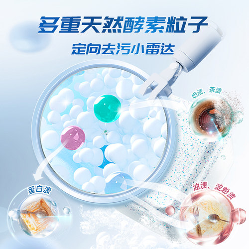 立白平衡点洗碗粉洗碗机耗材专用清洁剂洗涤剂去油污非块盐漂洗剂 - 图1