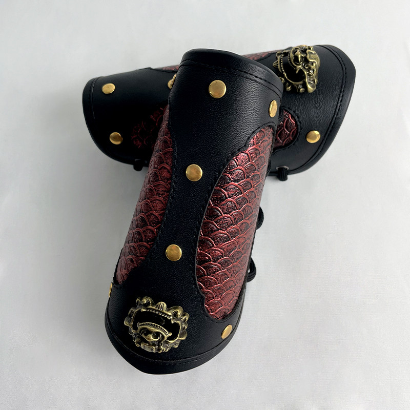 汉服儿童护腕护甲原创金色皮革护臂古风配饰飞鱼服圆领袍束袖,淘宝优惠券,粉丝福利购,淘宝优惠卷