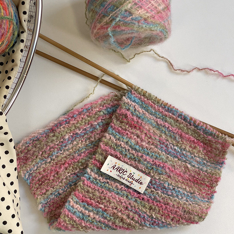 AARIC手作-彩色段染马海毛羊毛线秋冬毛线DIY线材,淘宝优惠券,粉丝福利购,淘宝优惠卷