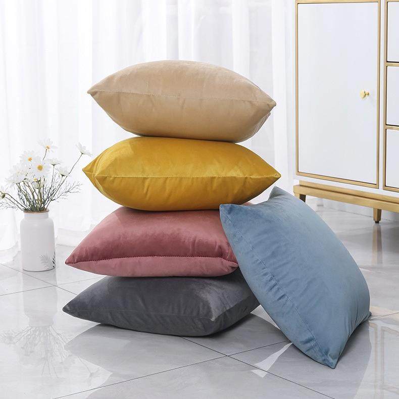 天鹅绒座垫套纯色抱枕套北欧简约ins风抱枕两用汽车枕头套,淘宝优惠券,粉丝福利购,淘宝优惠卷