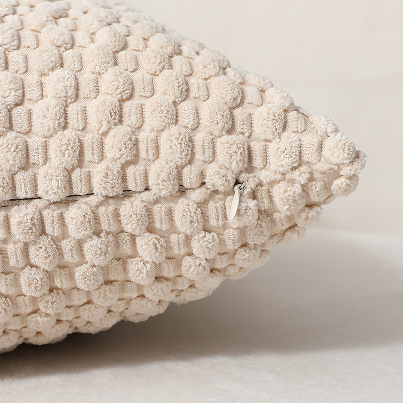 跨境新款灯芯绒立体泡泡粒抱枕靠枕靠垫套居家客厅沙发后背坐垫,淘宝优惠券,粉丝福利购,淘宝优惠卷