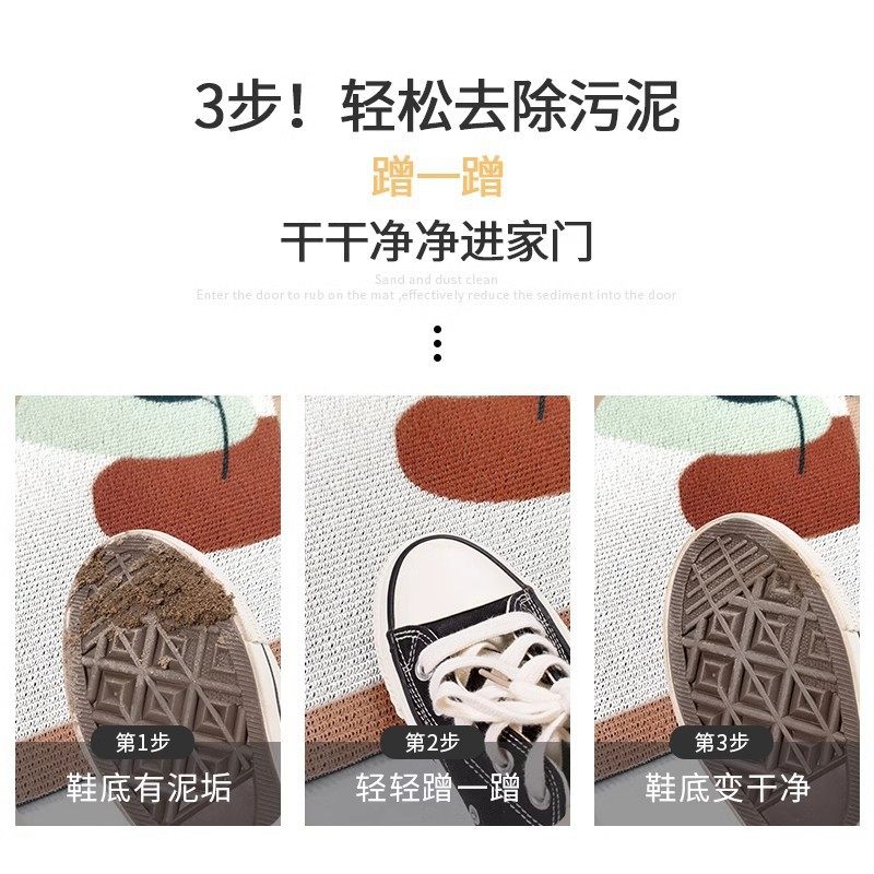进门口清新花朵丝圈地垫入户门垫家用玄关防滑蹭土可裁剪脚垫地毯,淘宝优惠券,粉丝福利购,淘宝优惠卷