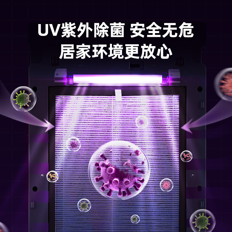 南极人负离子空气小型家用除甲醛 南极人智象空气净化器