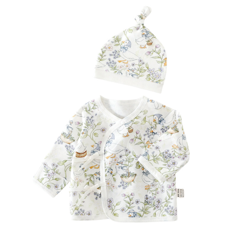 0-3月新生婴幼儿纯棉半背衣A类无骨初生宝宝和尚服春秋上衣服胎帽,淘宝优惠券,粉丝福利购,淘宝优惠卷