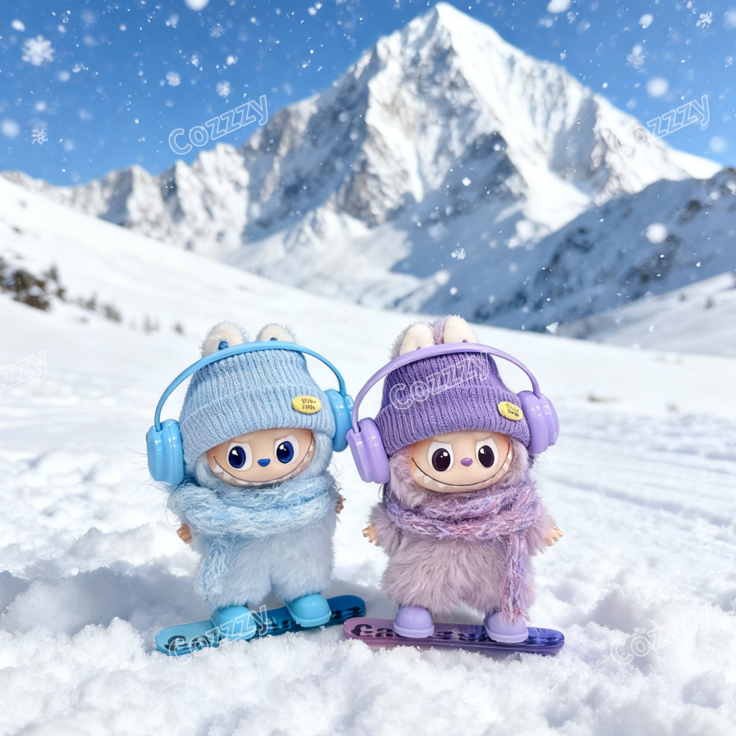 Labubu4.0滑雪系列娃衣10cm 冷帽围巾耳机搪胶盲盒拉布布娃衣,淘宝优惠券,粉丝福利购,淘宝优惠卷