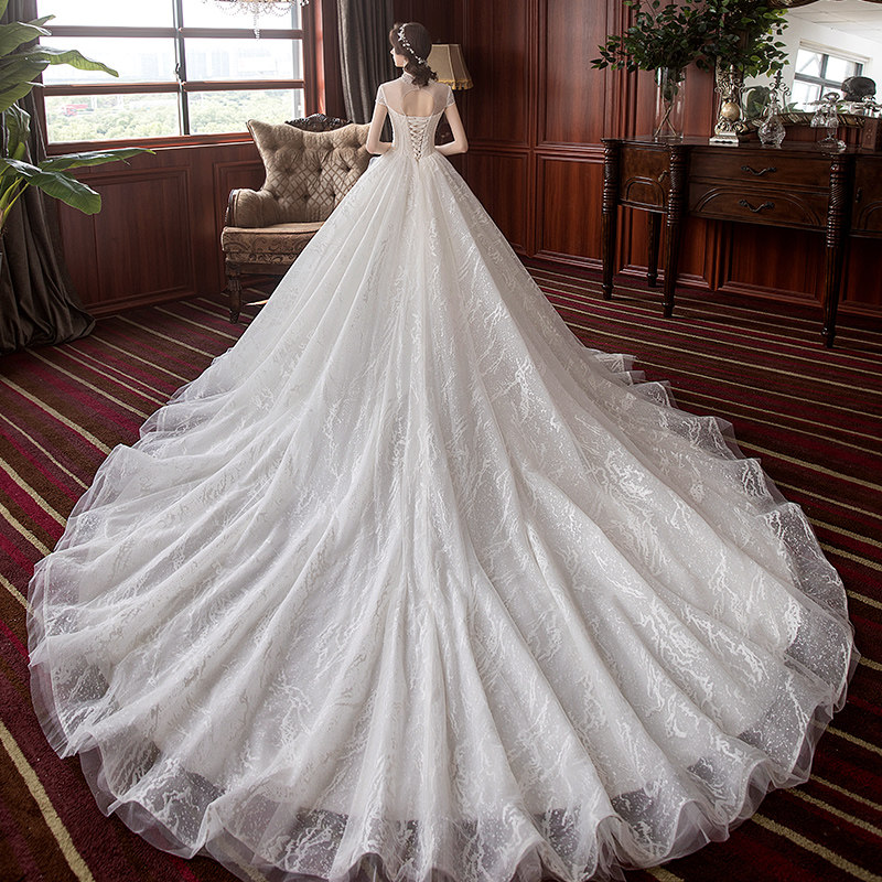 婚纱2019新款新娘森系超仙主婚纱裙 繁佑婚纱