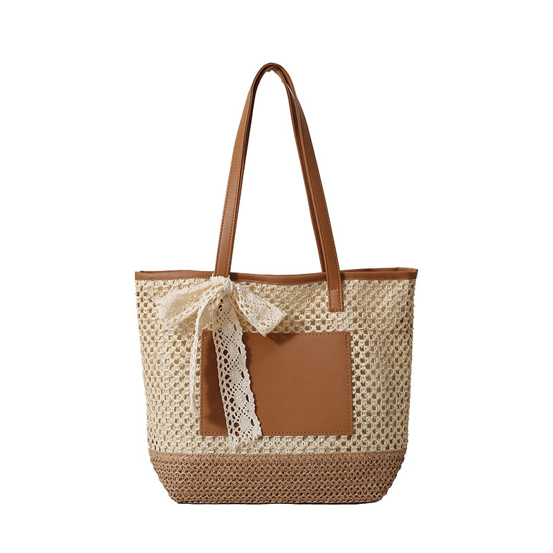 手工编织包包女款2026新款流行沙滩度假单肩包大容量托特包草编包,淘宝优惠券,粉丝福利购,淘宝优惠卷