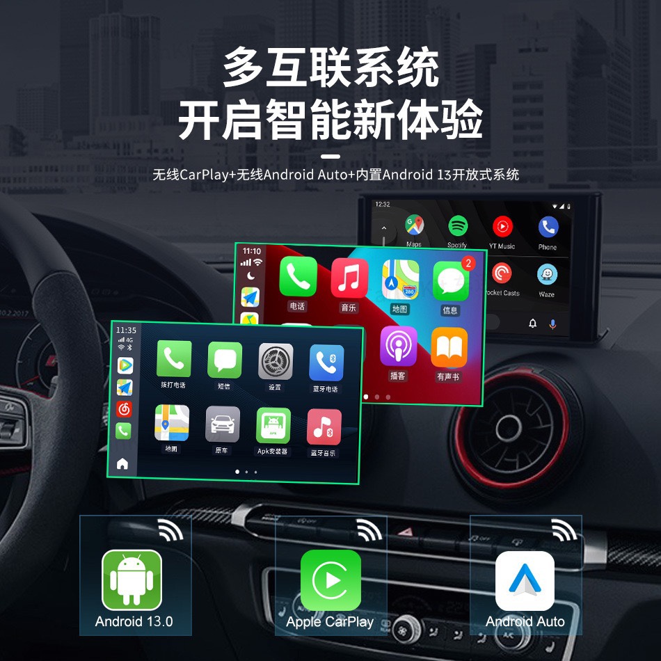 Carlinkit 适用于有线转无线CarPlay盒子车载互联支持定制OEM/ODM - 图1