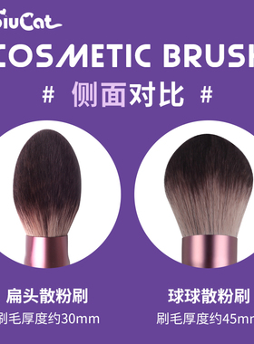 biubiucat沧州化妆刷紫色散粉刷