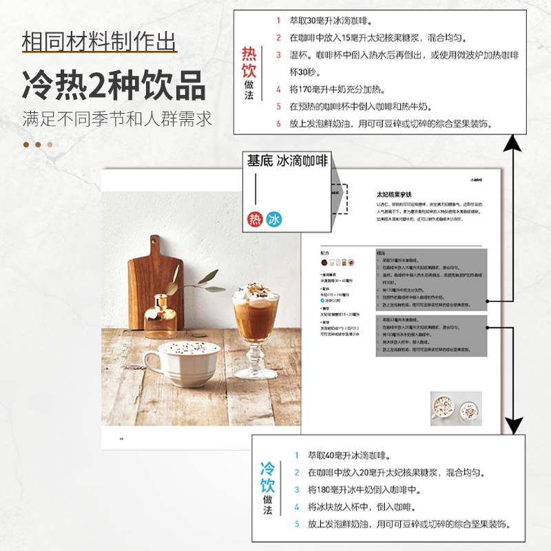 咖啡馆慢时光 118款招牌咖啡、茶饮、果汁、冰品及餐点 潮流饮品的做法 自制糖浆、糖渍水果、抹酱和果酱 制作方法 餐点食谱