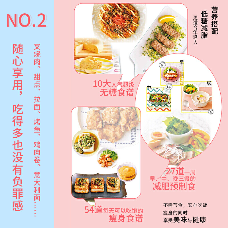 低糖减脂瘦身餐112道 97道日常减糖食谱减脂餐食谱书烹饪书大全料理减肥调料美食书籍减肥早餐书减肥食材减肥轻食书籍健身保健 - 图1