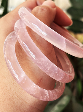 秀吧珠宝粉色女款水晶糯冰粉水晶