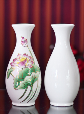 佛堂供佛礼佛插花瓶莲花瓶净水瓶