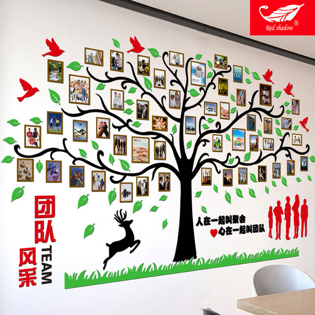 Team Employee Display Wall Office Photo Wall Decoration