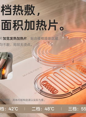 普立全自动揉捏热敷按摩靠垫