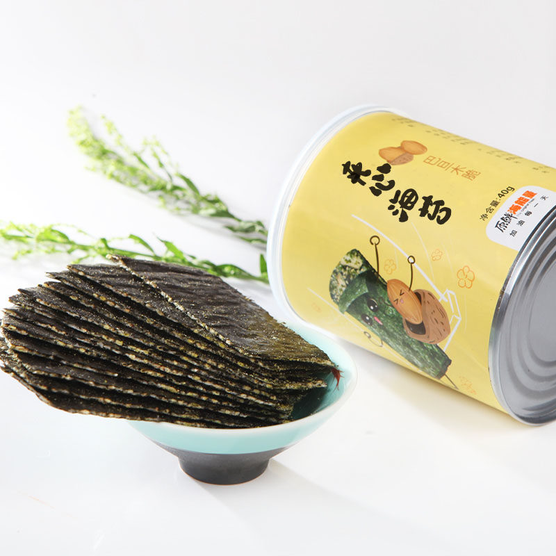 水一方海苔夹心脆罐装炒米芝麻紫菜 水一方食品海苔系列