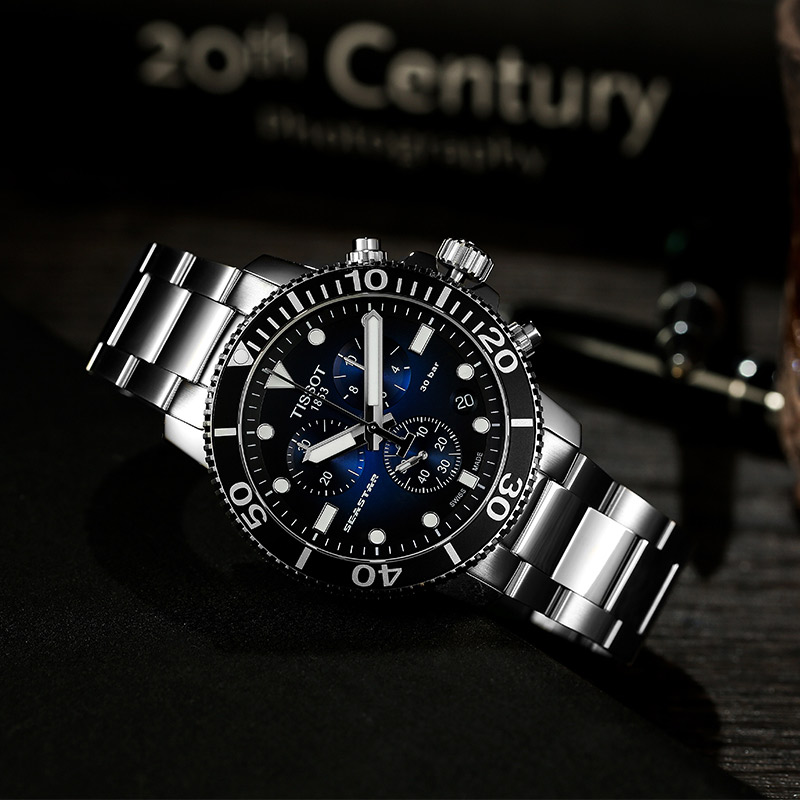 正品天梭tissot海星系列石英男士表 茗豪海外瑞士腕表