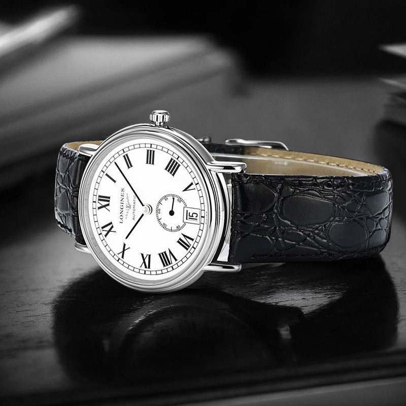 5年联保正品瑞士浪琴瑰丽商务休闲优雅男士腕表L4.904.4.11.2