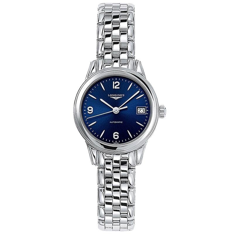 全球联保 正品瑞士浪琴军旗机械女表 钢带时尚腕表L4.274.4.12.6