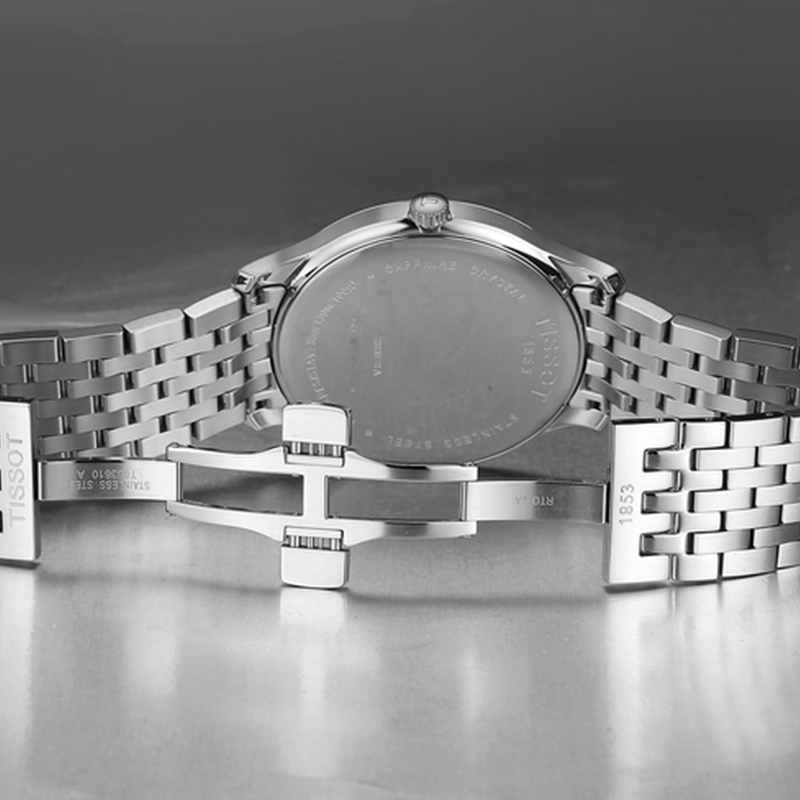 全球联保TISSOT天梭俊雅系列石英手表钢带男表T063.610.11.037.00
