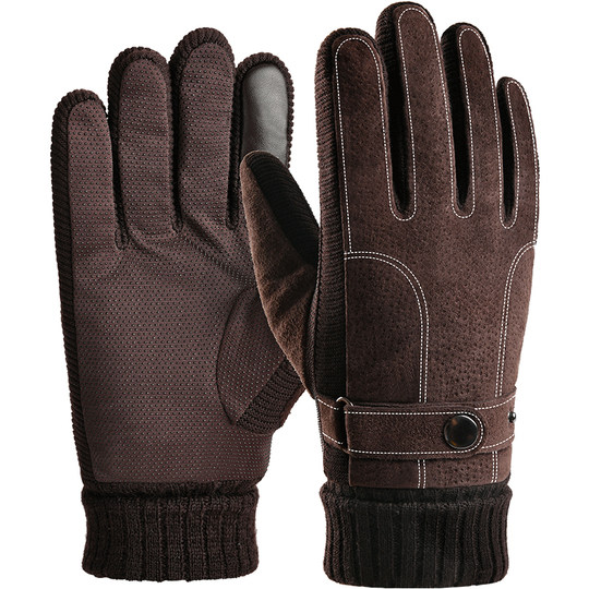 Antarctic Men's Pigskin Cycling Gloves for Motorcycles
