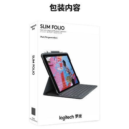 罗技ik1055BK平板电脑键盘保护套适用于iPad(第七八九代)高颜值女生送礼上午保护壳保护套保护后壳商务苹果 - 图2