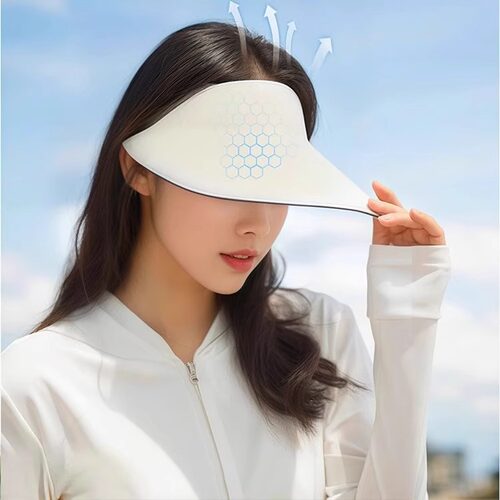 夏季新款防晒帽女运动防紫外线太阳帽遮阳帽2026空顶帽子 - 图1